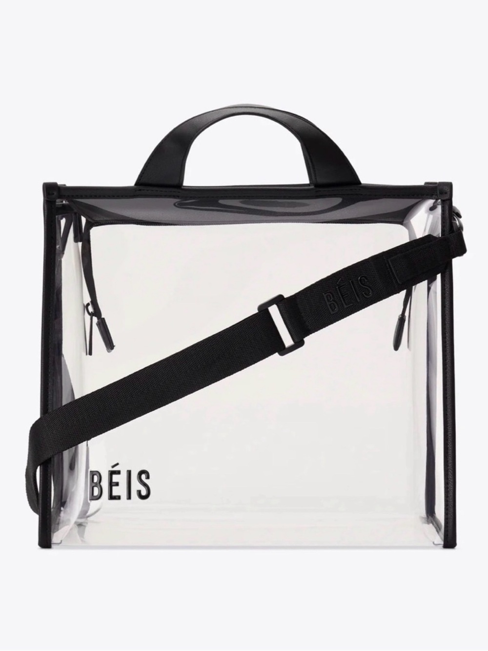 BEIS Black Clear The Stadium Tote